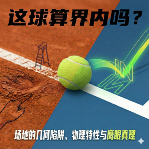 网球小科普 | 02. 这球算界内吗？——网球场地的几何陷阱、物理特性与鹰眼真理