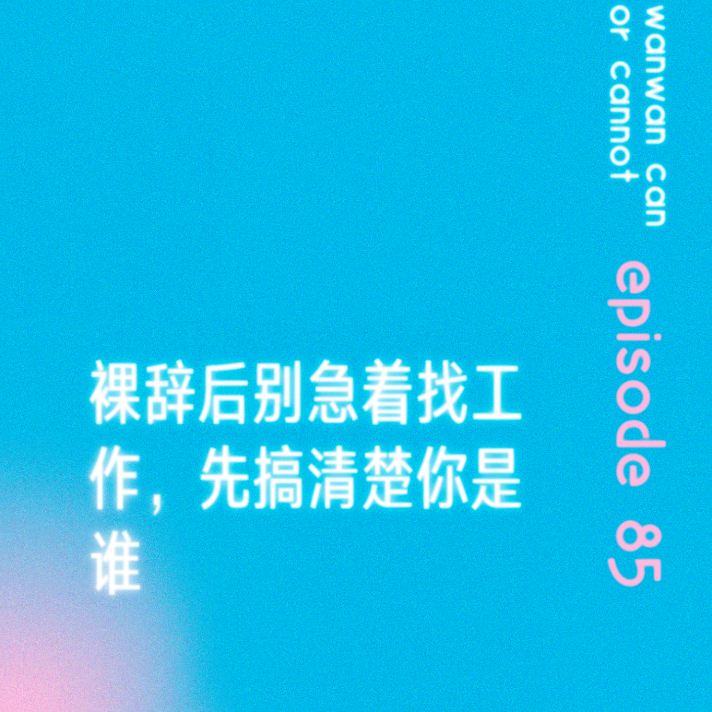 cover of episode EP85｜裸辞后别急着找工作，先搞清楚你是谁