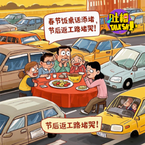 春节饭桌话添堵，节后返工路堵哭！[吐槽脱口秀]