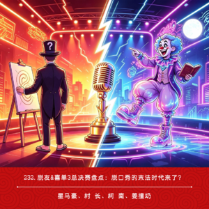 232.脱友&喜单3总决赛盘点：脱口秀的末法时代来了？
