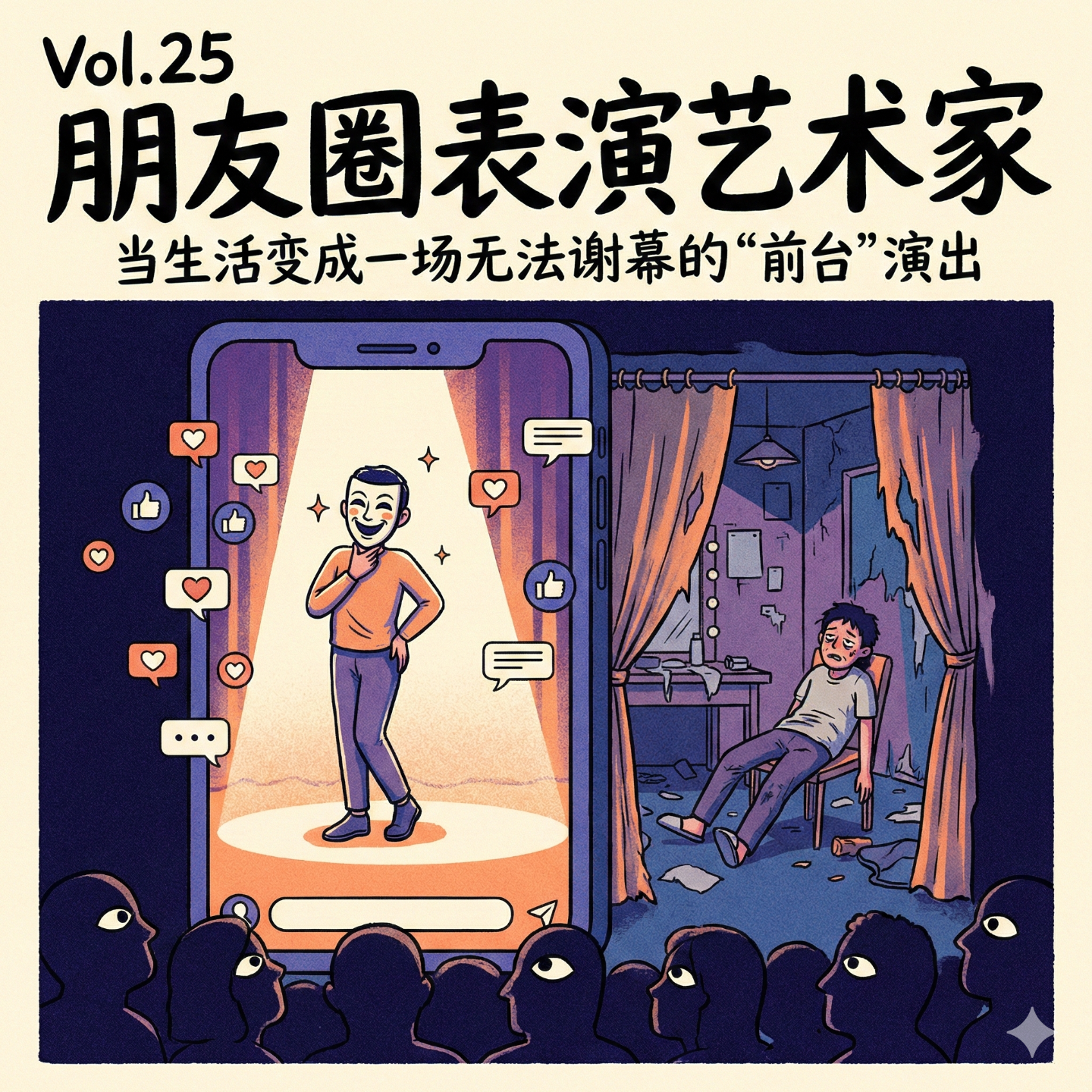 Vol.25 《朋友圈表演艺术家：当生活变成一场无法谢幕的“前台”演出》 episode artwork