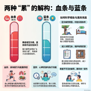 血条与蓝条：关于“累”的两种语言