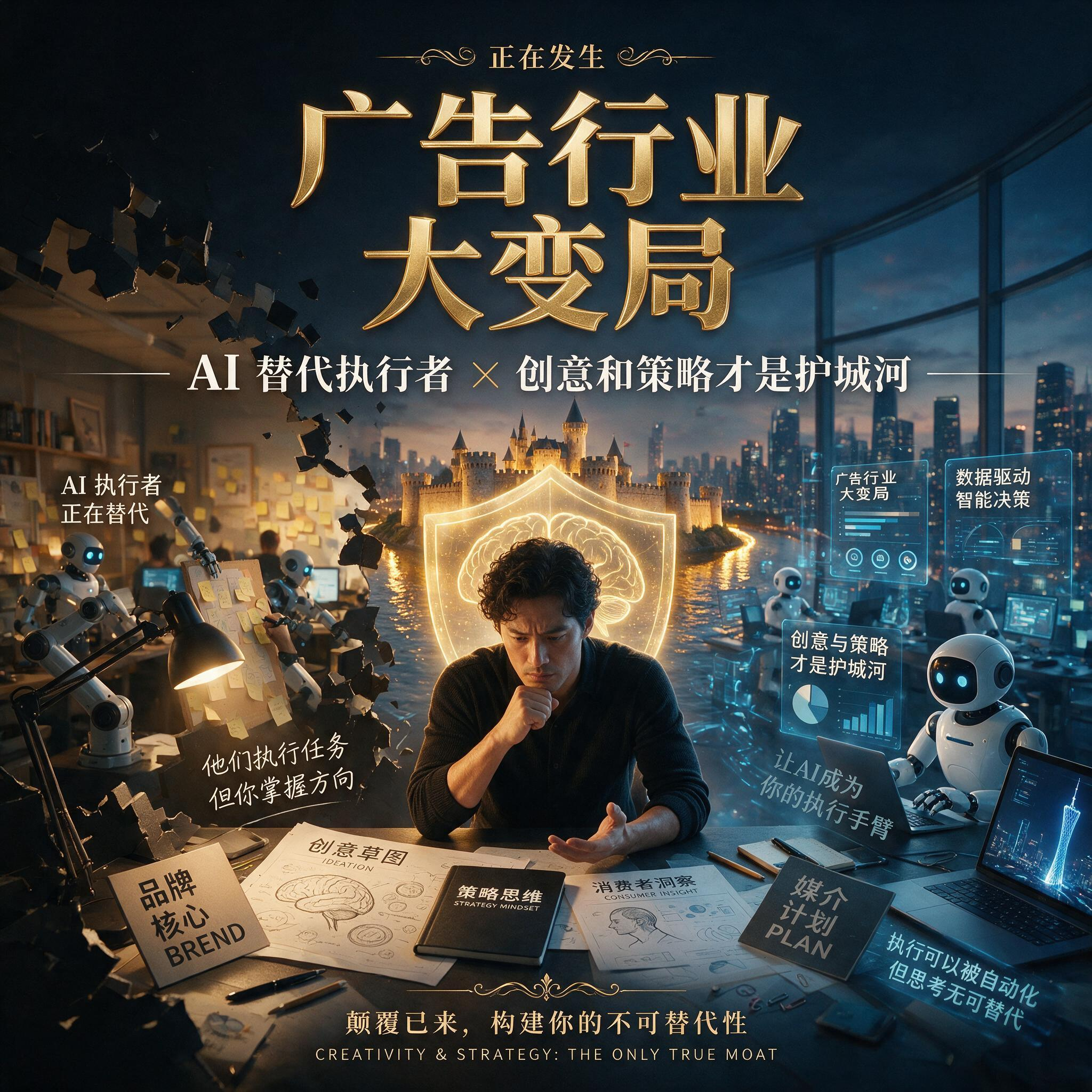 广告行业大变局：AI 替代执行者，创意和策略才是护城河 episode artwork