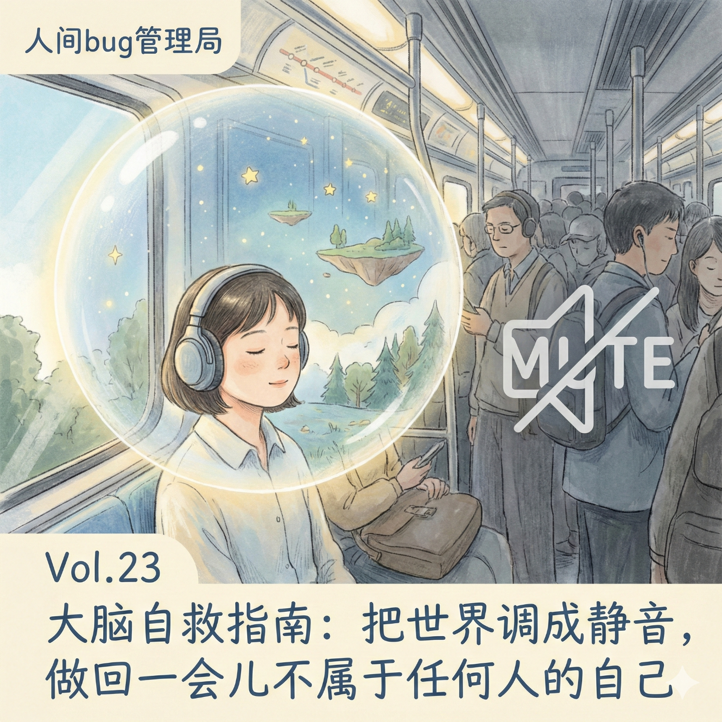 Vol.23 《大脑自救指南：把世界调成静音，做回一会儿不属于任何人的自己》 episode artwork