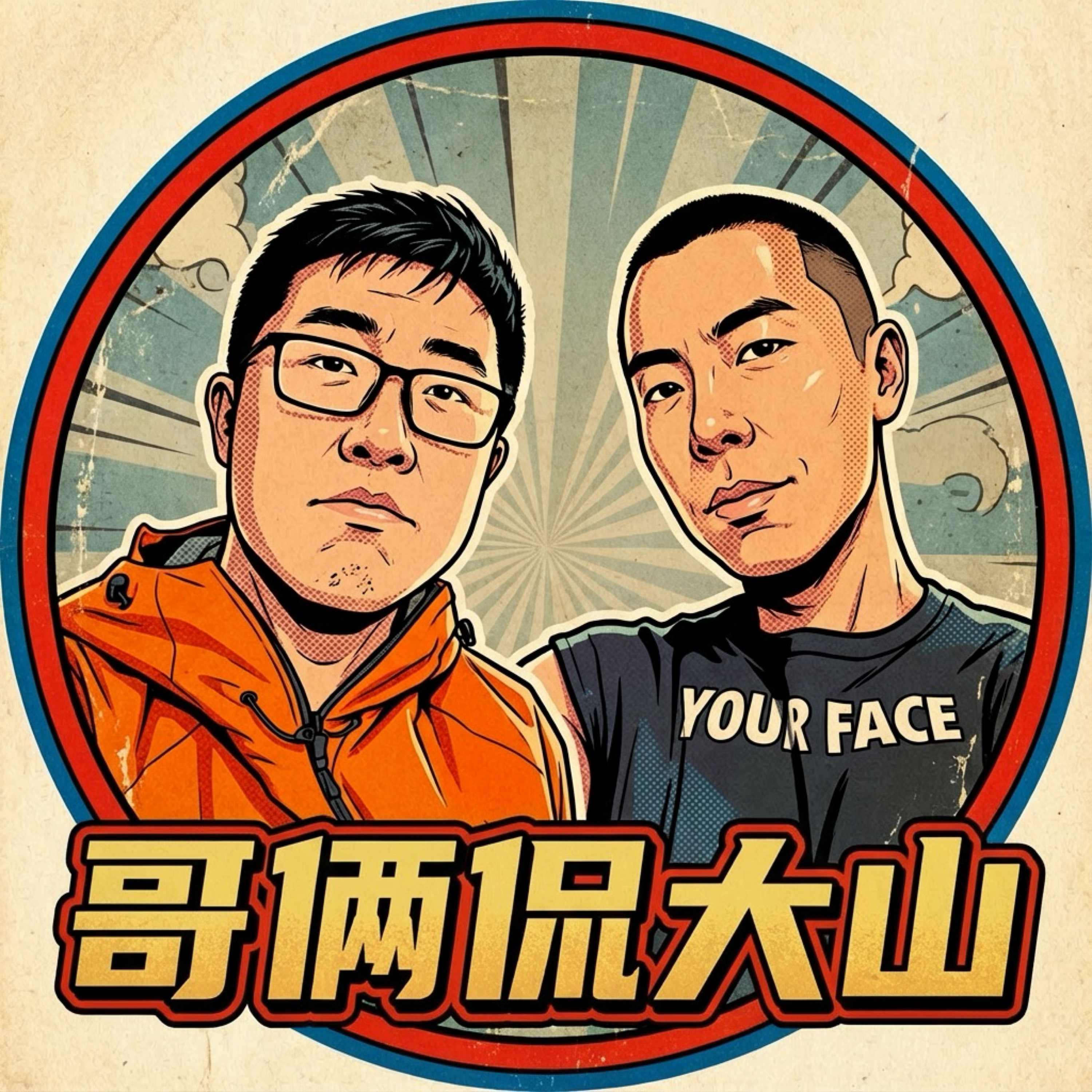 哥俩侃大山 podcast artwork
