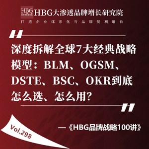 Vol.298 深度拆解全球7大经典战略模型:BLM、OGSM、DSTE、BSC、OKR到底怎么选、怎么用?