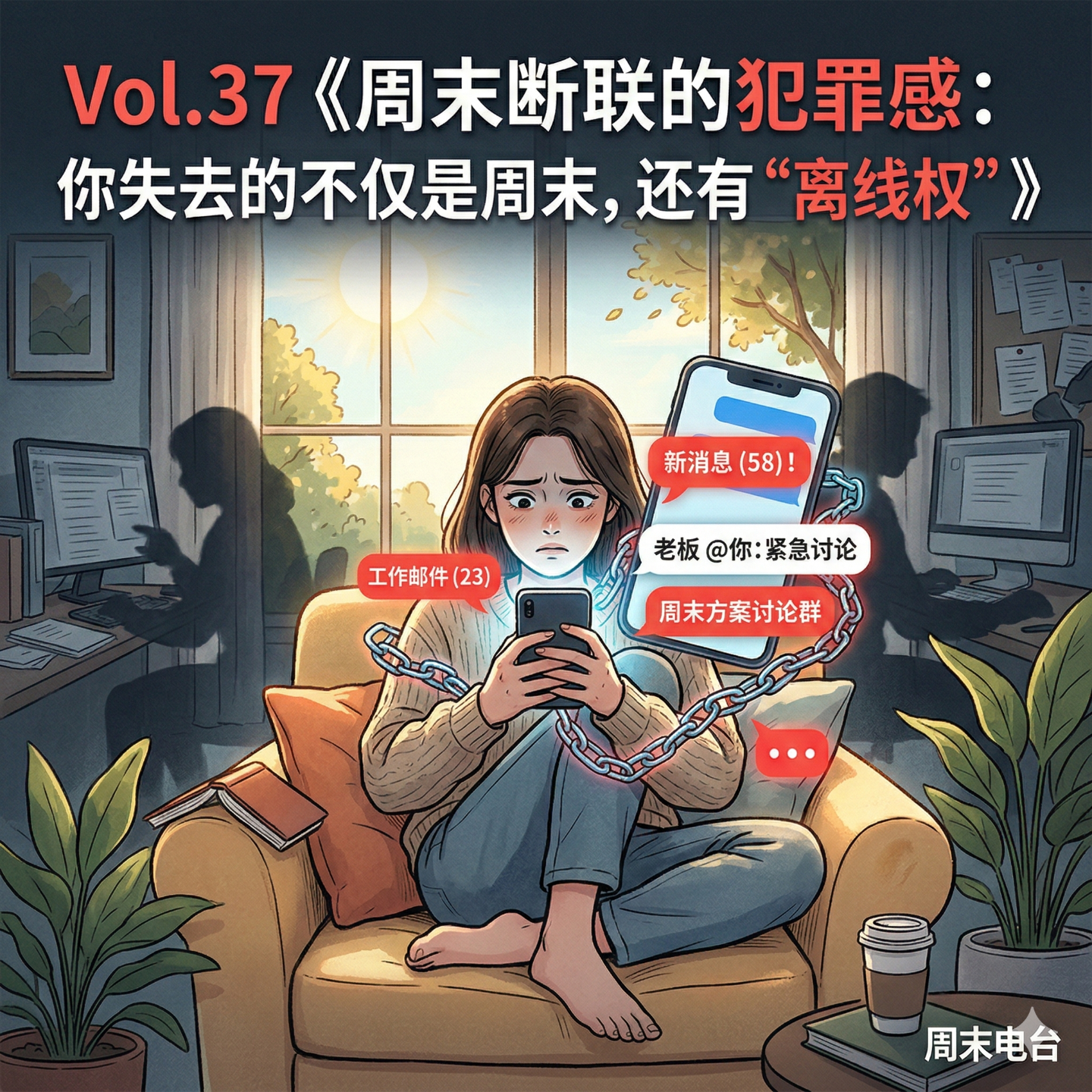 Vol.37 《周末断联的犯罪感：你失去的不仅是周末，还有“离线权”》 episode artwork