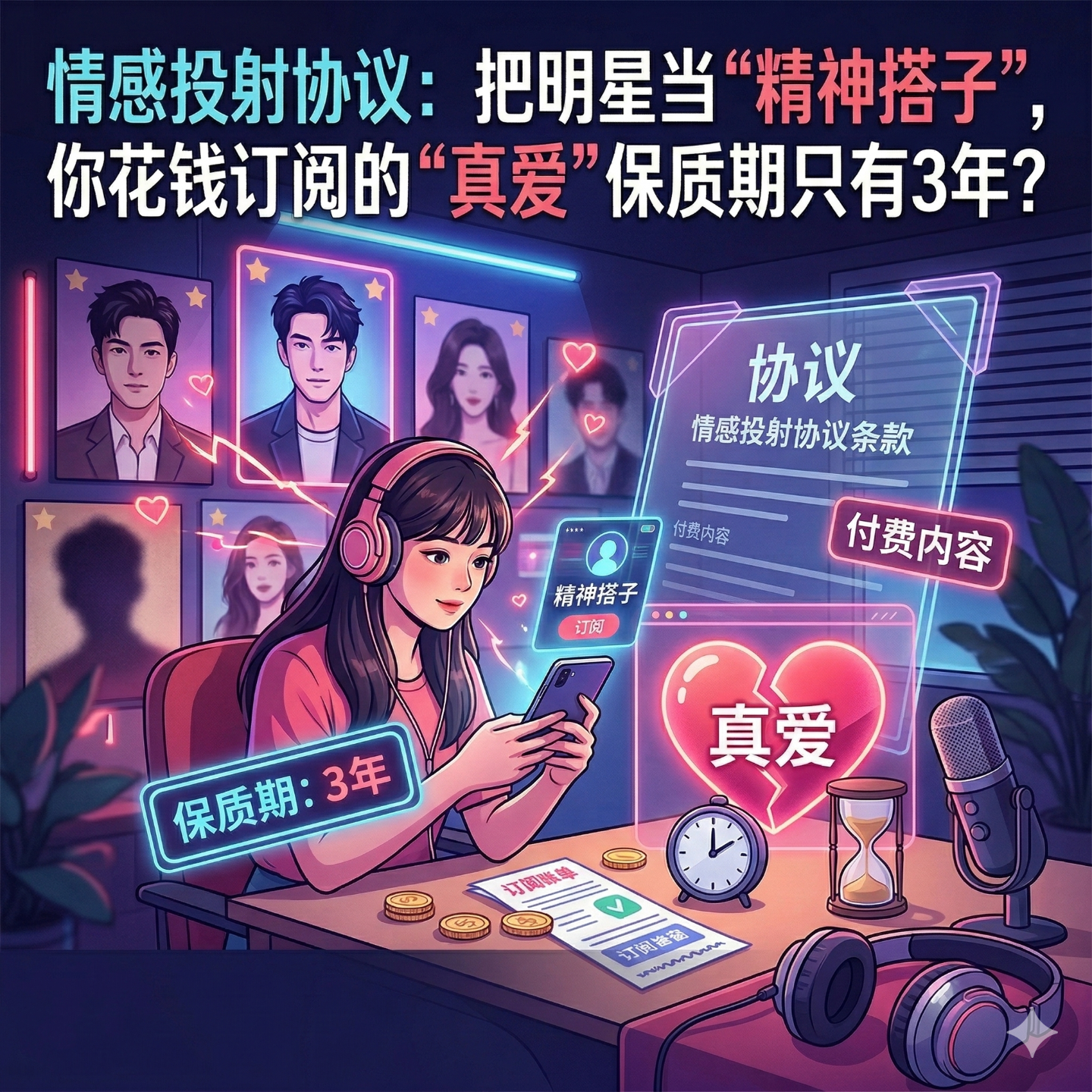 Vol.45 《情感投射协议：把明星当“精神搭子”，你花钱订阅的“真爱”保质期只有3年？》 episode artwork