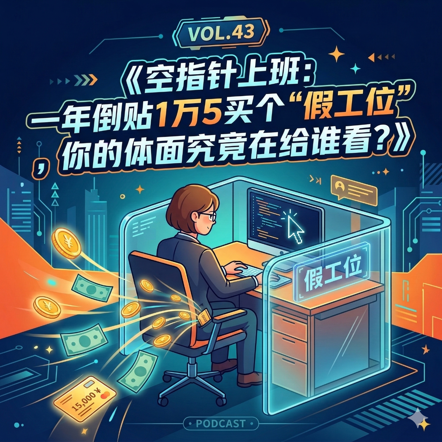 Vol.43 《空指针上班：一年倒贴1万5买个“假工位”，你的体面究竟在给谁看？》 episode artwork