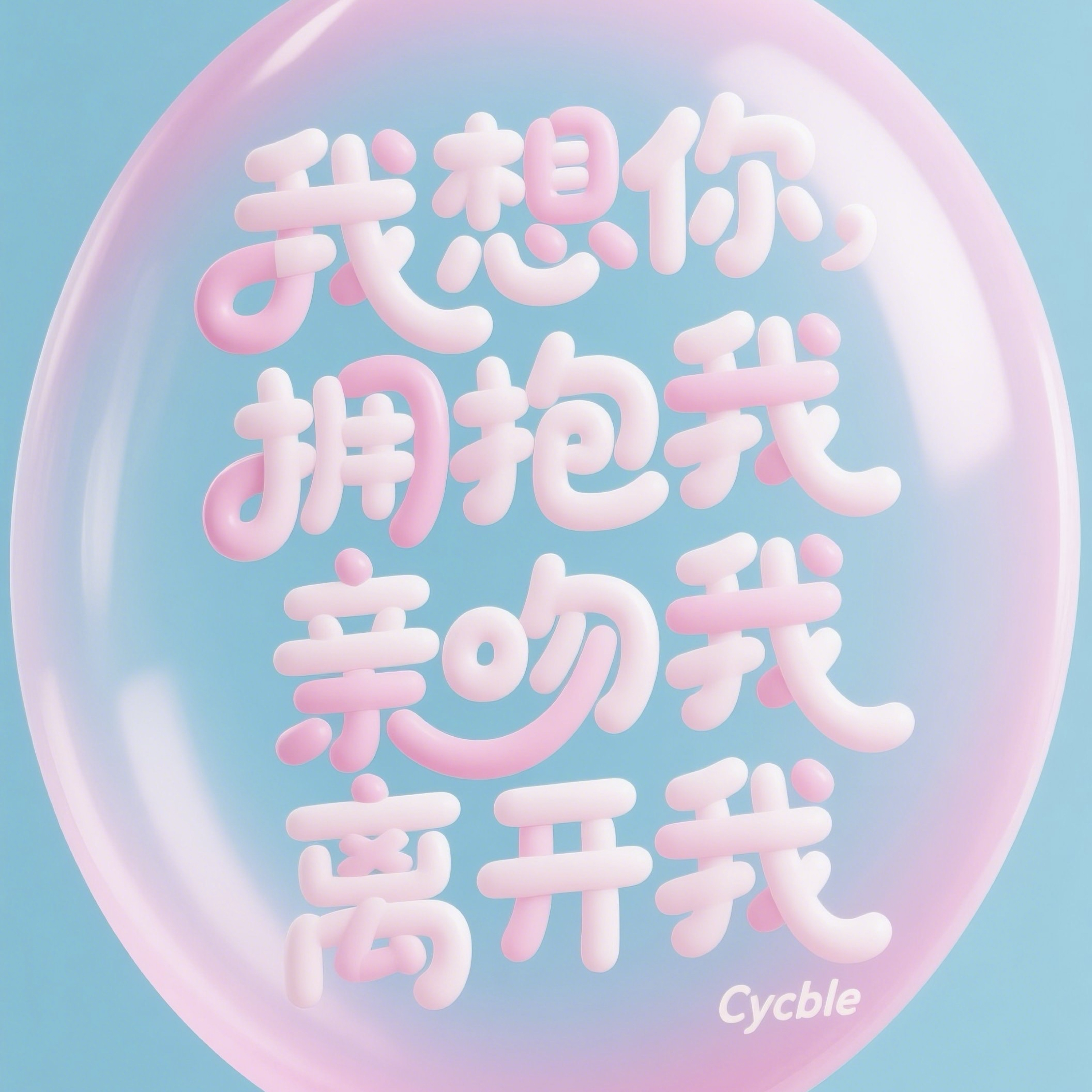 我想你拥抱我亲吻我离开我