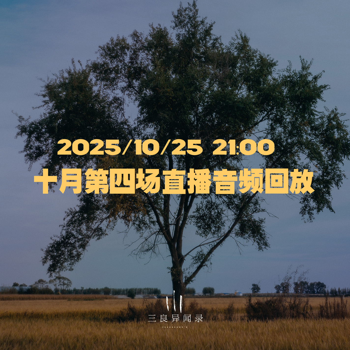 【直播回放】十月第四场直播回放 2025/10/25 21:00 episode artwork