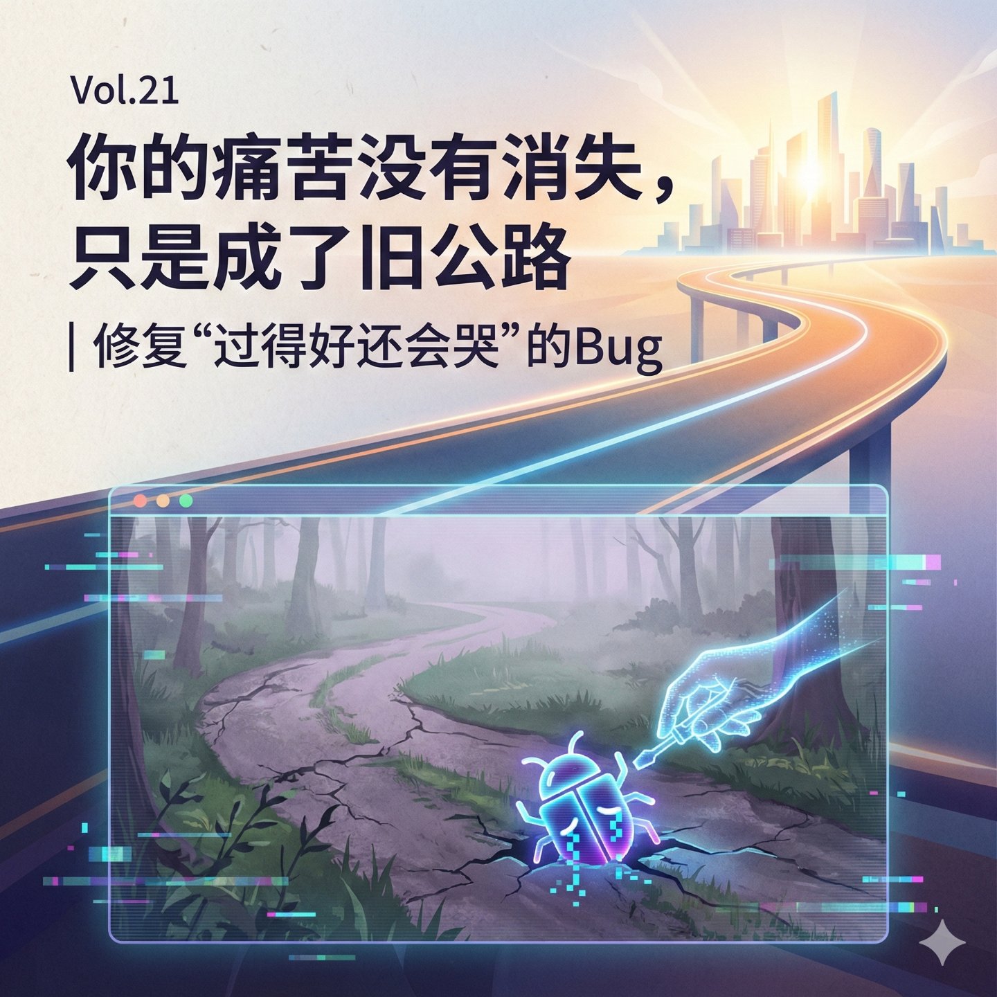 Vol.21 《你的痛苦没有消失，只是成了旧公路 | 修复“过得好还会哭”的Bug》 episode artwork