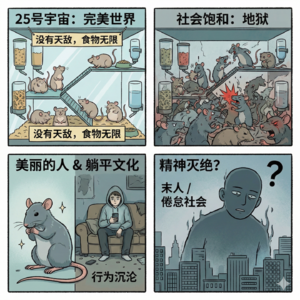老鼠乌托邦隐喻：躺平与低欲望是文明的“第一次死亡”