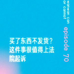 EP70｜买了东西不发货？这件事很值得上法院起诉