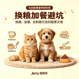 【毛孩肠胃康养研究所】 第 8 期 老年猫狗专项｜脏器老化、机能衰退，居家照料要点