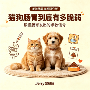 【毛孩肠胃康养研究所】 第 1 期 猫狗肠胃到底有多脆弱|读懂肠胃发出的求救信号