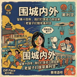 围城内外｜留美十四年，我们打算卖了房回来｜老留子们拔草美利坚