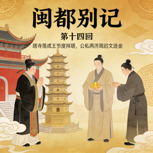 第十四回《塔寺落成王节度拜塔，公私两济周启文还金》