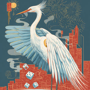 《人生路漫漫 白鹭常相伴》