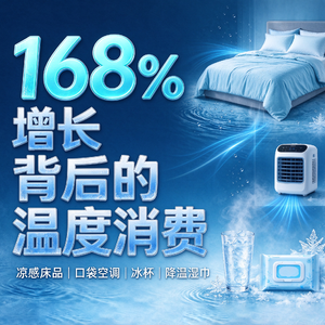 凉感经济 — 168%增长背后的"温度消费"