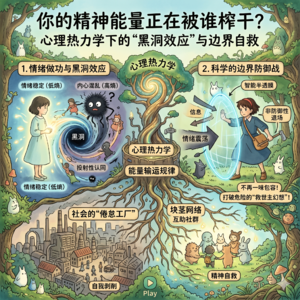 你的精神能量正在被谁榨干？心理热力学下的“黑洞效应”与边界自救