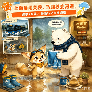Vol.22【科普】上海暴雨突袭，马路秒变河道。蹚水=踩雷？暴雨行动指南速递→