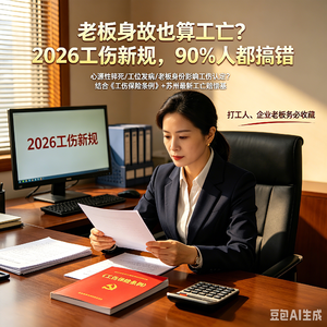 张雪峰公司内猝死！老板身故也算工亡？2026工伤新规