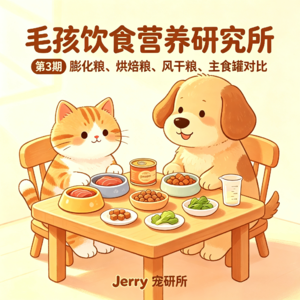 【毛孩饮食营养研究所】 第 3 期 膨化粮|烘焙粮|风干粮|主食罐:四大主流主食横向深度对比