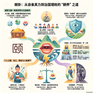 山雷颐卦：勤勉自食其力，为政顺势安民