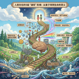 人类存在的5级“涌现”阶梯:从量子场到生命的意义