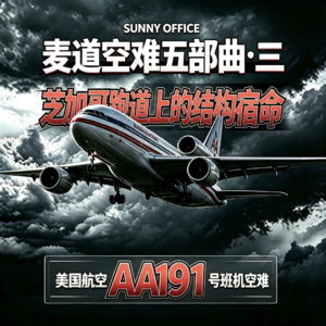 「麦道空难五部曲·三」芝加哥跑道上的结构宿命——美国航空 AA191 号班机空难（EP47）