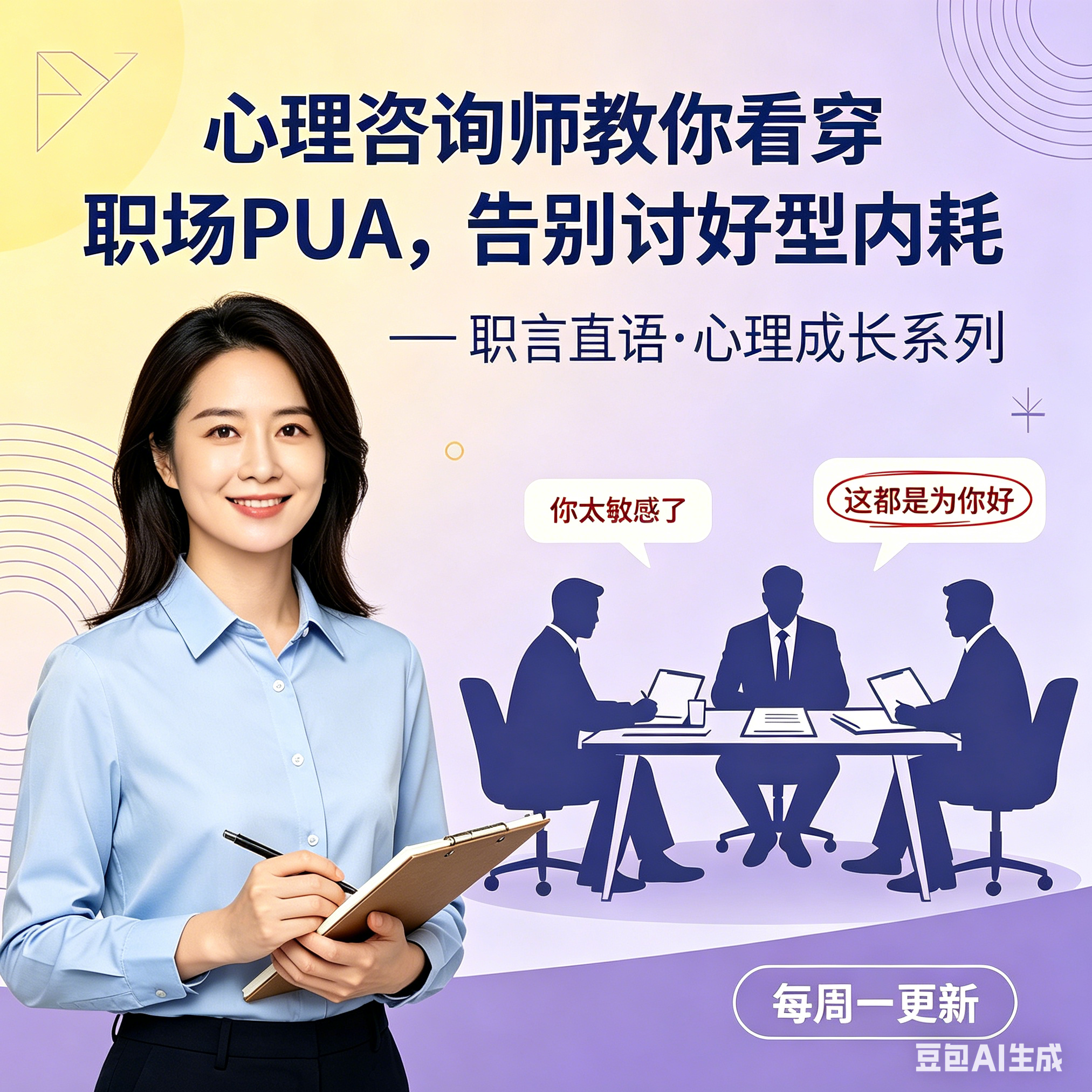 对话心理咨询师|看穿职场 PUA，告别讨好型内耗vol.19 episode artwork