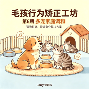 【毛孩行为矫正工坊】 第 6 期 二胎家庭必修课:猫狗打架、资源争夺、新旧宠物和睦相处