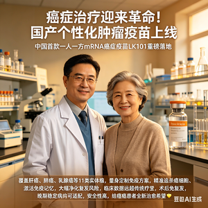 癌症治疗迎来革命！国产个性化肿瘤疫苗上线，覆盖 11 类实体瘤