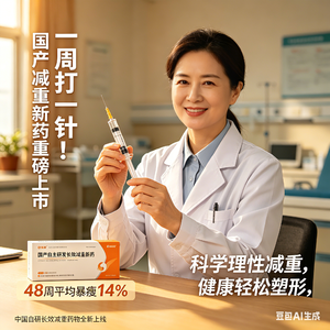 一周打一针！国产减重新药重磅上市，48 周平均暴瘦 14%