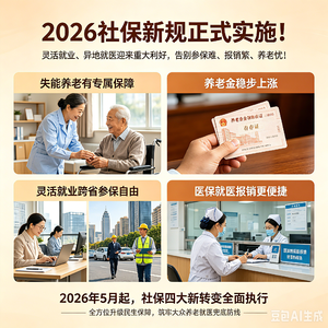 2026社保新规正式实施！灵活就业、异地就医迎来重大利好