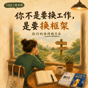 102「找方向」你不是要换工作,是要换框架丨改行的非传统方法