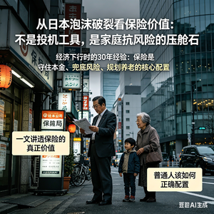 从日本泡沫破裂看保险价值：不是投机工具，是家庭抗风险的压舱石