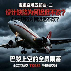 「麦道空难五部曲·二」设计缺陷为何迟迟不改?巴黎上空的全员陨落——土耳其航空TK981号班机空难(EP46)