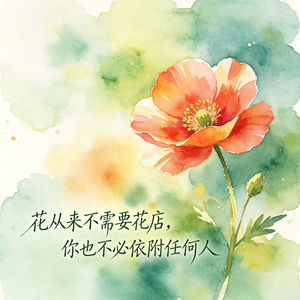 017|花从来不需要花店,你也不必依附任何人