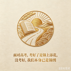 面对高考,考好了是锦上添花;没考好,我们本身已是锦绣