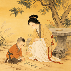 No3·四大贤母之欧母·画荻教子