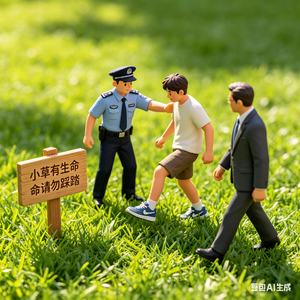 小草也有生命不能踩，那踢足球的踩的是啥？[吐槽脱口秀]