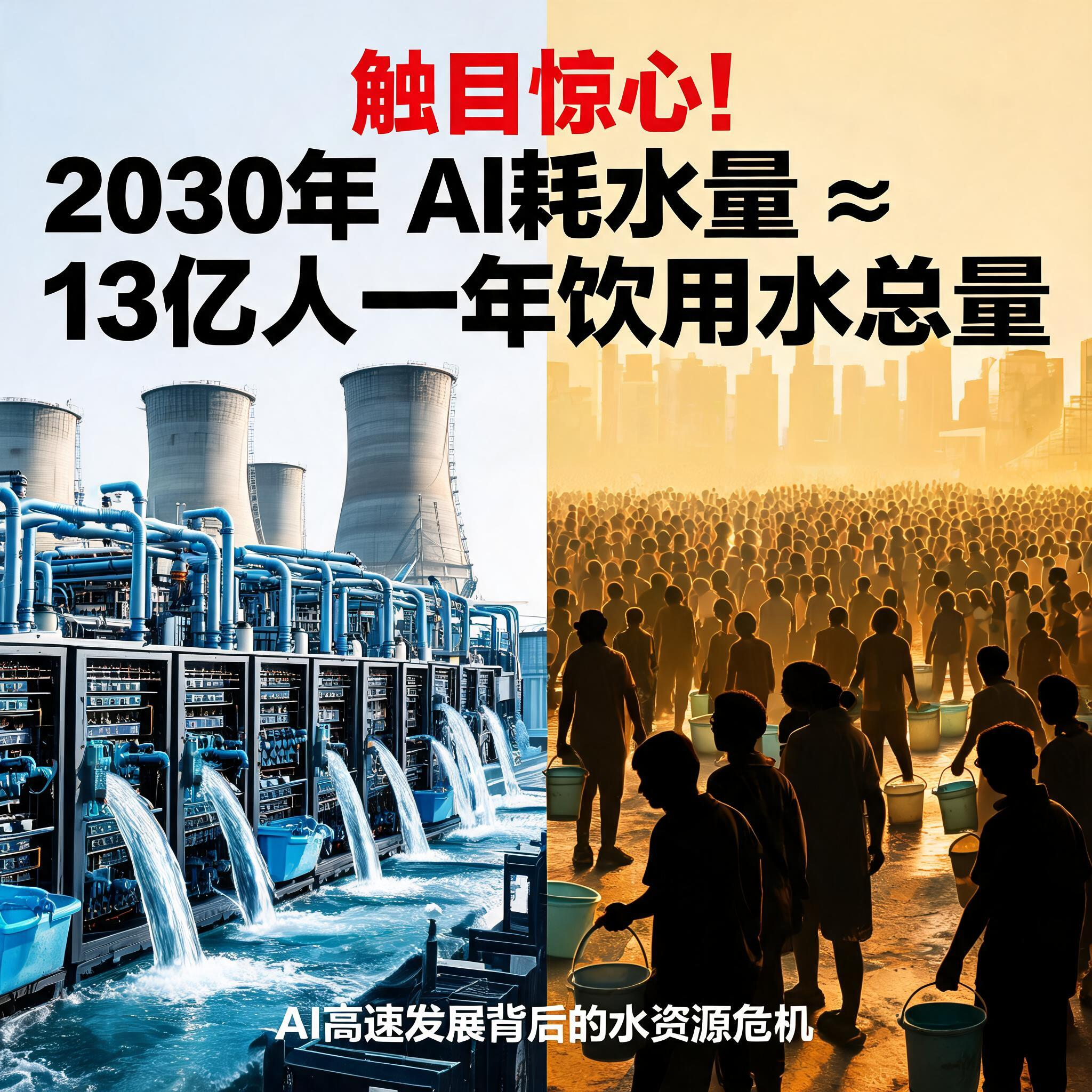 触目惊心！2030 年 AI 耗水够 13 亿人用一年 episode artwork
