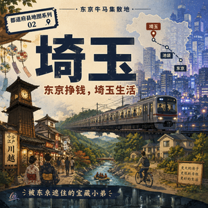 Vol.038 地图新系列|第二站埼玉:被东京遮住的宝藏小弟:埼玉到底有什么?